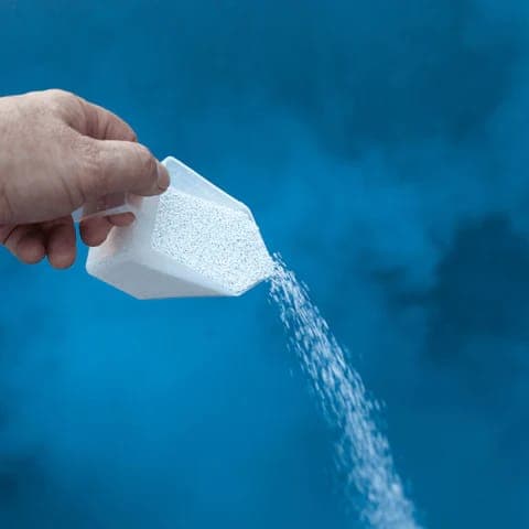 Pouring chlorine