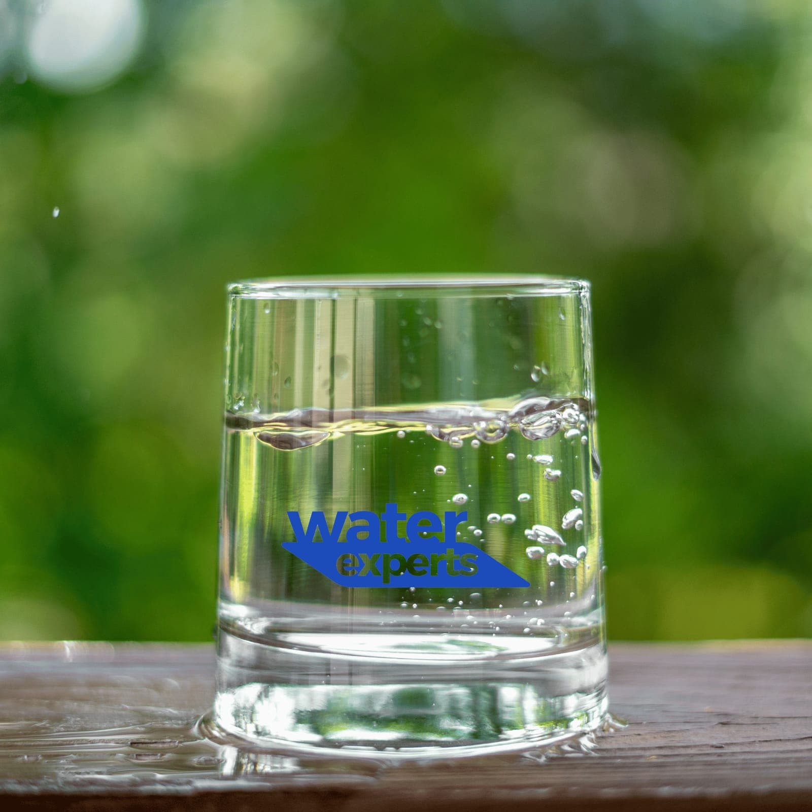 Glass of delicious clean water