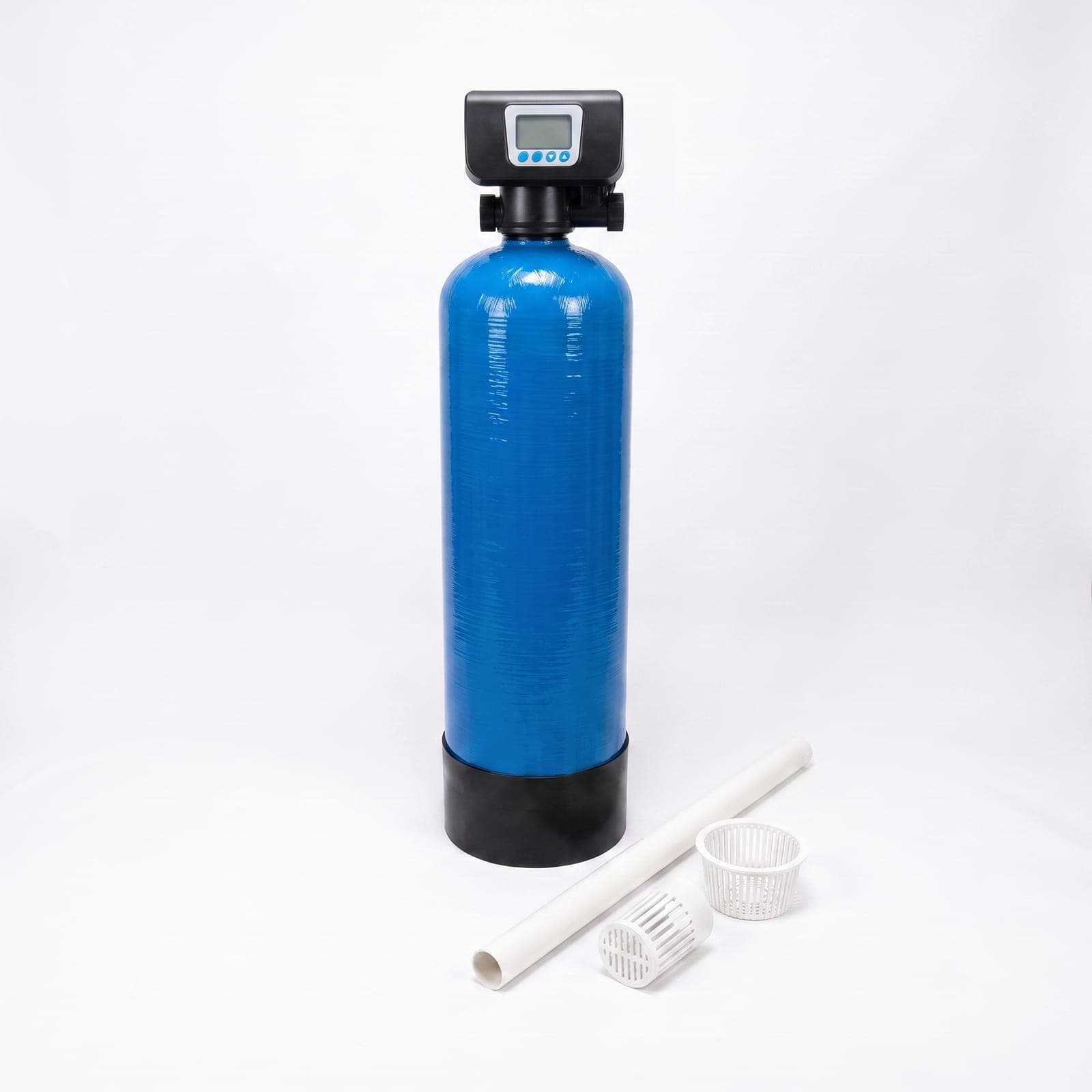 Vessel and valve kit: 75 litre vessel with the automatic valve fitted, riser and distributors beside it